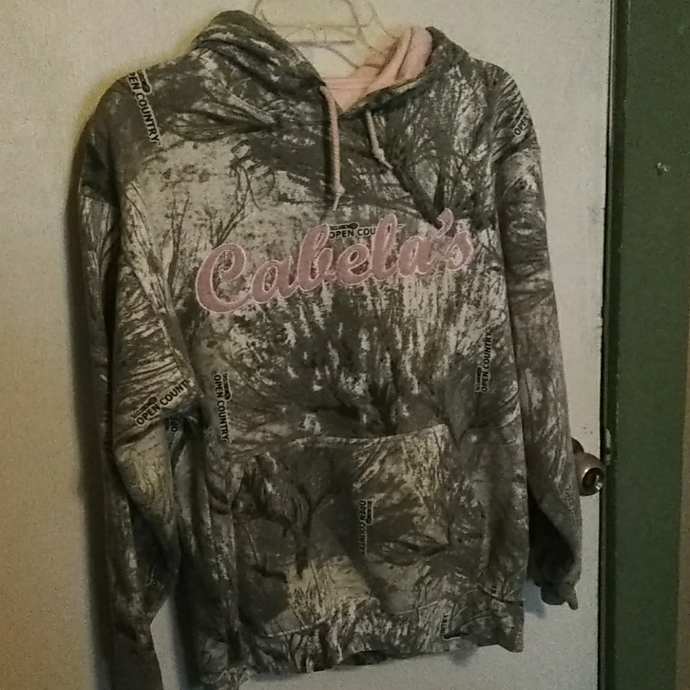 Pink camo hoodie